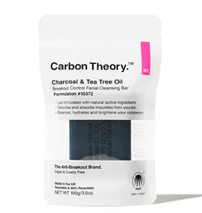 Мыло для лица Carbon Theory Charcoal &amp; Tea Tree Oil Breakout Control Facial, 100 г цена и информация | Мыло | hansapost.ee