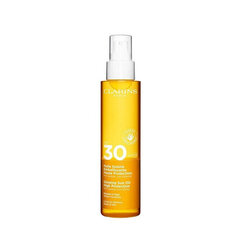 Спрей-масло для тела и волос Clarins Glowing Sun Oil SPF 30, 150 мл цена и информация | Кремы от загара | hansapost.ee