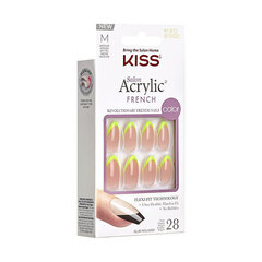 Искусственные ногти Kiss Salon Acrylic French Hype, 28 шт. цена и информация | Средства для маникюра и педикюра | hansapost.ee