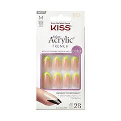 Искусственные ногти Kiss Salon Acrylic French Hype, 28 шт. цена и информация | Оборудование для маникюра и педикюра | hansapost.ee