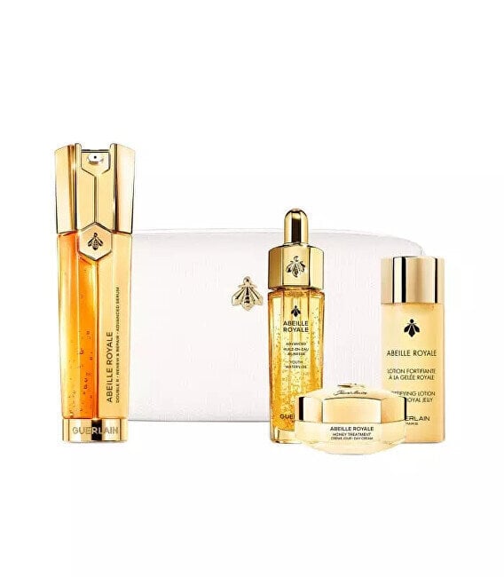 Nahahoolduskomplekt Guerlain Abeille Royale naistele: näoseerum, 50 ml + näoõli, 15 ml + pinguldav losjoon, 40 ml + näokreem, 15 ml + kosmeetika hind ja info | Näokreemid | hansapost.ee