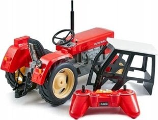 Kaugjuhitav traktor Double E, punane hind ja info | Mänguasjad poistele | hansapost.ee