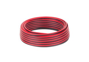 CCA 0,75 мм Черный и красный кабель динамиков 10м цена и информация | Текстильные провода и клеммные колодки | hansapost.ee