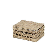 Плетеная коробка из водного гиацинта 25x18 см цена и информация | Корзины и ящики для хранения | hansapost.ee