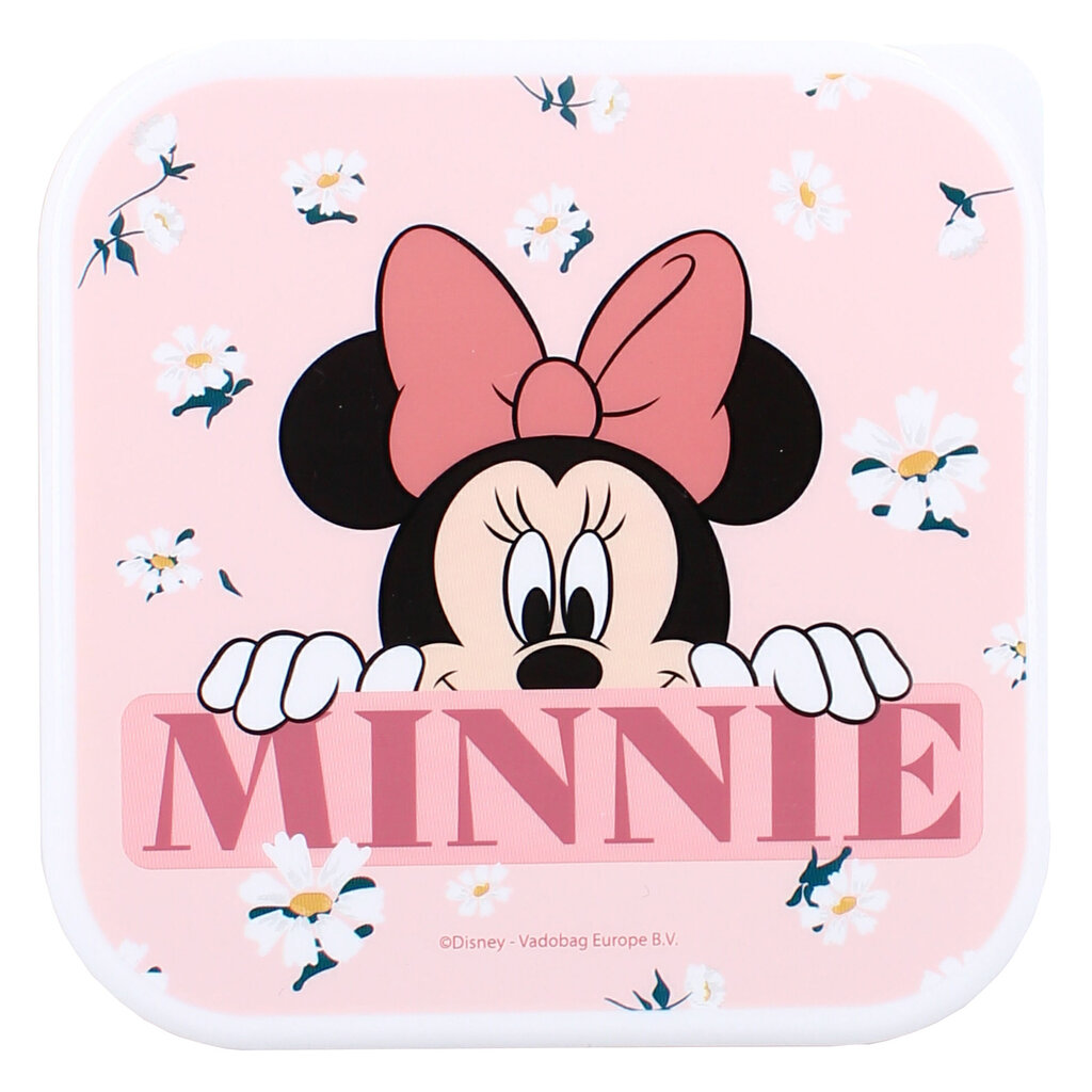 Laste lõunakarbi komplekt Minnie Mouse, 3 tk цена и информация | Toiduainete säilitusnõud | hansapost.ee