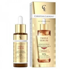 Christian Laurent Triple Serum Anti-Aging 3in1 atjaunojošs serums 30ml цена и информация | Сыворотки для лица, масла | hansapost.ee