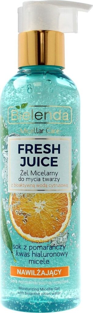 Niisutav mitsellaargeel Bielenda Fresh Juice Moisturizing Mitcellar Gel, 190 g hind ja info | Näopuhastusvahendid | hansapost.ee