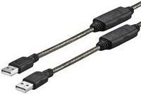 Kabel USB VivoLink USB-A - USB-A 15 m Czarny (PROUSBAA15) цена и информация | Borofone 43757-uniw | hansapost.ee
