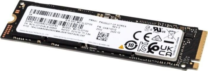 Samsung PM9A1 (bulk) 1 TB M.2 2280 PCI-E x4 Gen4 NVMe (MZVL21T0HCLR-00B00) цена и информация | Sisemised kõvakettad | hansapost.ee