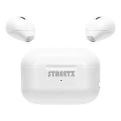 Безпроводные наушники Streetz True Wireless Stereo, TWS-114, белый цена и информация | Наушники | hansapost.ee