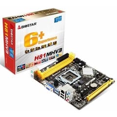 Biostar H81MHV3 3.0 цена и информация | Материнские платы	 | hansapost.ee