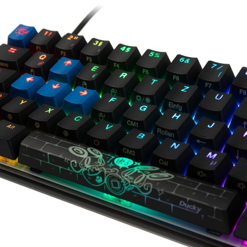 Ducky Mecha Mini MX-Blue RGB-LED (DKME2061ST-CDEPDAAT1) цена и информация | Klaviatuurid | hansapost.ee