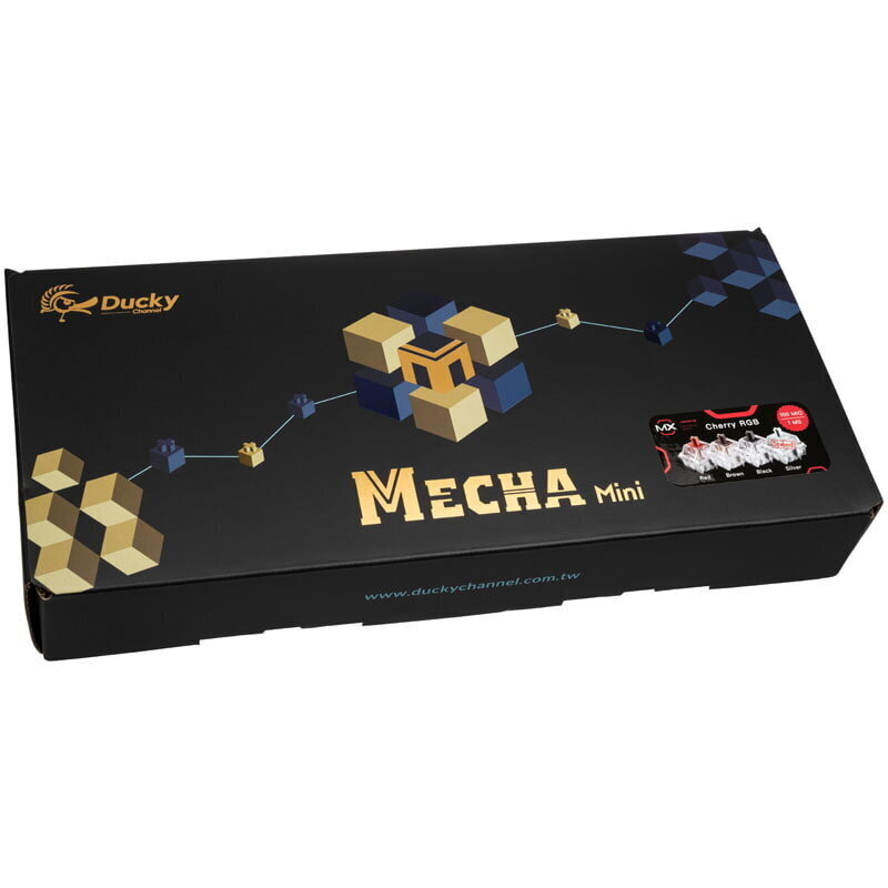 Ducky Mecha Mini MX-Blue RGB-LED (DKME2061ST-CDEPDAAT1) цена и информация | Klaviatuurid | hansapost.ee