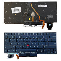 Клавиатура LENOVO X1 Carbon Gen 7, с подсветкой, с трекпоинтом, US цена и информация | Клавиатуры | hansapost.ee
