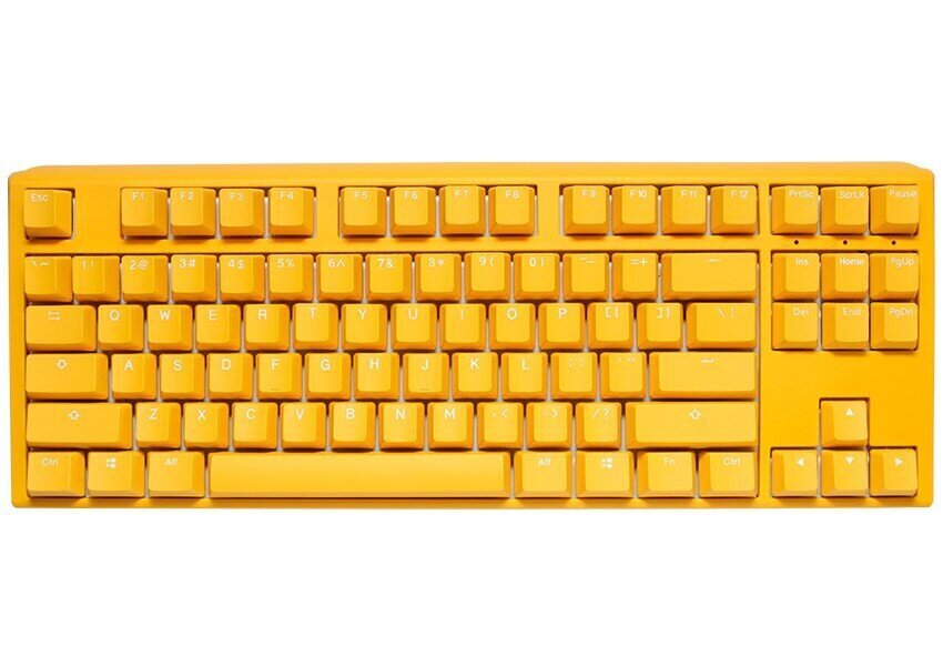 Ducky One 3 Yellow TKL RGB LED MX-Silent-Red (DKON2187ST-SUSPDYDYYYC1) цена и информация | Klaviatuurid | hansapost.ee
