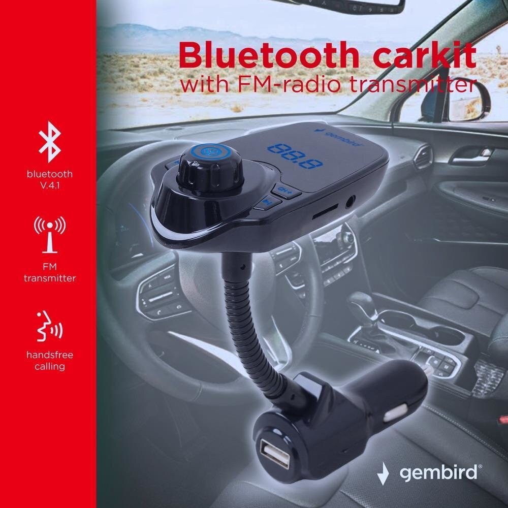 GEMBIRD BTT-01 Gembird Bluetooth carkit hind ja info | FM trasmitterid ja modulaatorid | hansapost.ee