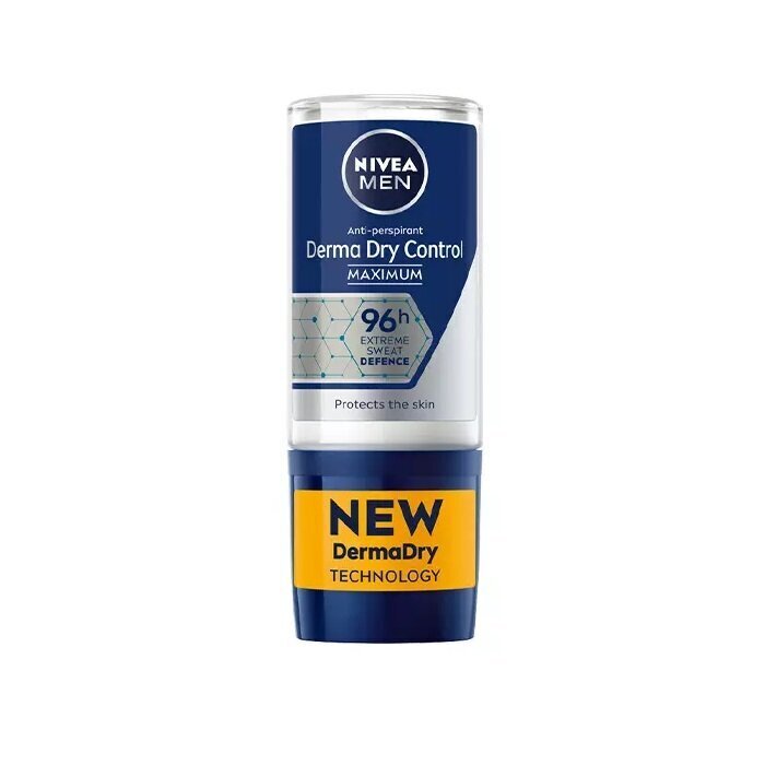 Rulldeodorant Nivea Men Derma Control Clinical 96H meestele, 50 ml hind ja info | Deodorandid | hansapost.ee