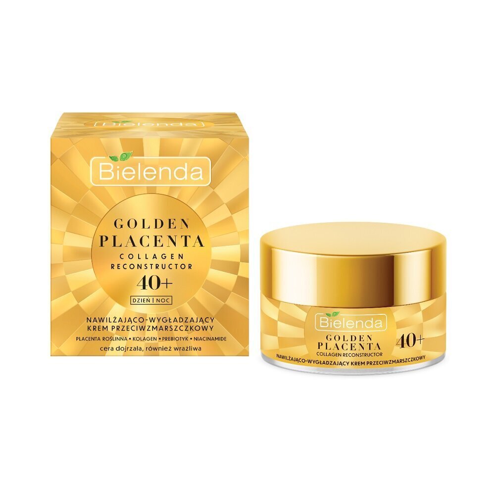 Niisutav ja siluv kreem küpsele näonahale Bielenda Golden Placenta 40+ Moisturizing & Smoothing Cream, 50 ml hind ja info | Näokreemid | hansapost.ee