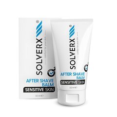 Habemeajamisjärgne palsam meestele Solverx Sensitive Skin, 50 ml hind ja info | Raseerimisvahendid | hansapost.ee