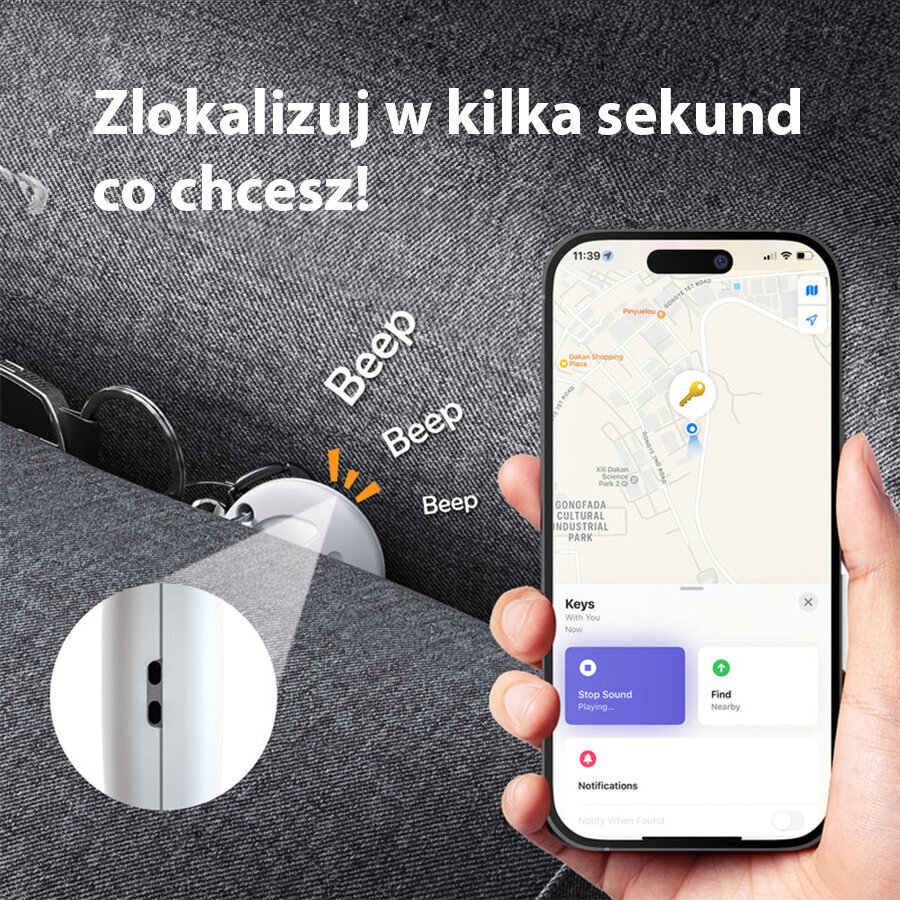 Mili MiTag Lokaator iOs. must цена и информация | Lisatarvikud mobiiltelefonidele | hansapost.ee