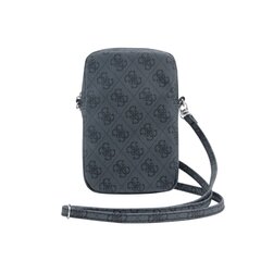 Guess PU 4G Triangle Logo Wallet Phone Bag Zipper Black цена и информация | Чехлы для телефонов | hansapost.ee