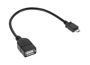 Cabletech USB-A/micro USB, 0.2 m hind ja info | Juhtmed ja kaablid | hansapost.ee