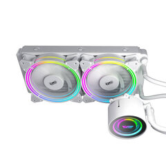 Darkflash TR240 PC Water Cooling AiO RGB 2x 120x120, baltas hind ja info | Arvuti ventilaatorid | hansapost.ee