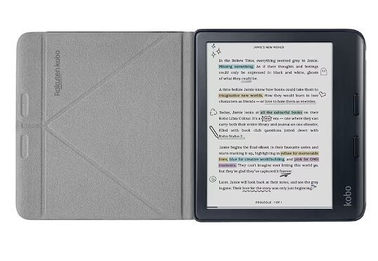 Kobo Libra Colour SleepCover Case Black (N428-AC-BK-E-PU) hind ja info | Tahvelarvuti ümbrised ja kaaned | hansapost.ee