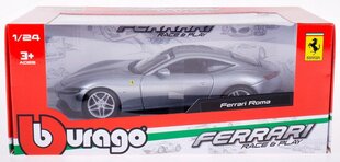 Automudel Bburago Ferrari Roma Gray 26029 GY, 1:24 hind ja info | Mänguasjad poistele | hansapost.ee