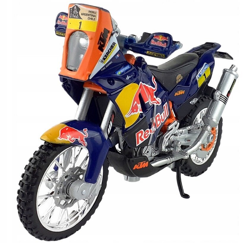 Mootorratas Bburago RedBull Cycle KTM 450 ralli 51071, 1:18 цена и информация | Mänguasjad poistele | hansapost.ee