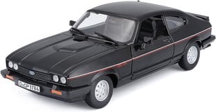 Mudelauto Bburago Ford Capri 1982 must 21093BK, 1:24 hind ja info | Mänguasjad poistele | hansapost.ee