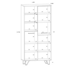 Kummut Boss-09, valge/must price and information | Chests of drawers | hansapost.ee