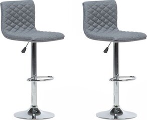 Комплект из 2 барных стульев Beliani Orlando, серый/серебристый цена и информация | Стулья для кухни и столовой | hansapost.ee