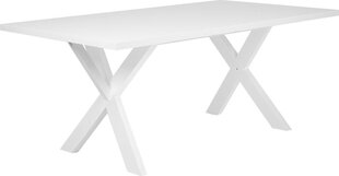 Стол Beliani Lisala, белый цена и информация | Кухонные и обеденные столы | hansapost.ee