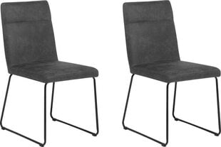 Комплект из 2-х стульев Beliani Nevada, серый / чёрный цена и информация | Стулья для кухни и столовой | hansapost.ee