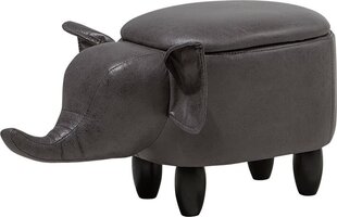 Пуф Beliani Elephant, серый цена и информация | Кресла-мешки и пуфы | hansapost.ee