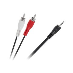 кабель jack 3,5 - 2 x rca 1,2 м цена и информация | Кабели и провода | hansapost.ee