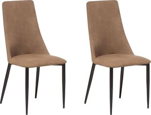 Комплект из 2 стульев Beliani Clayton, коричневый/черный цена и информация | Стулья для кухни и столовой | hansapost.ee