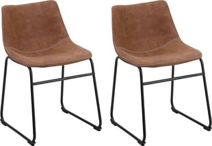 Комплект из 2 стульев Beliani Batavia, коричневый/черный цена и информация | Стулья для кухни и столовой | hansapost.ee