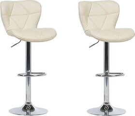 Комплект из 2 стульев Beliani Valetta, бежевый/серебристый цена и информация | Стулья для кухни и столовой | hansapost.ee