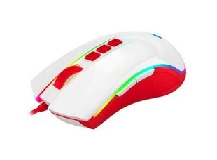 Redragon Cobra Белый/красный цвет (M711C) цена и информация | Компьютерные мыши | hansapost.ee
