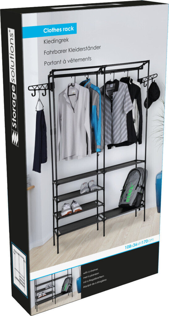 Riidenagi Storage Solutions, must hind ja info | Nagid | hansapost.ee