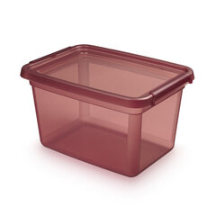 контейнер с крышкой и зажимами 28x38x22,5см 15л цена и информация | Корзины и ящики для хранения | hansapost.ee
