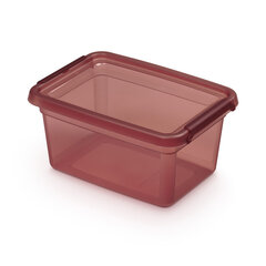 контейнер с крышкой и зажимами 14x19x9см 1,5л цена и информация | Корзины и ящики для хранения | hansapost.ee