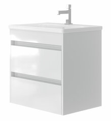 Шкафчик для ванной комнаты с умывальником Juventa Luton LT-65, белый цена и информация | Шкафчики для ванной | hansapost.ee
