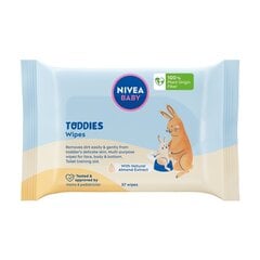 Niisked salvrätikud Nivea Baby Toddies, 57 tk. price and information | Wet wipes for children | hansapost.ee