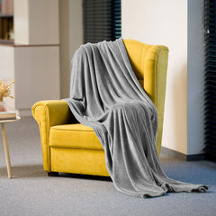 шерстяное одеяло 200x220 см teesa - серый цена и информация | Покрывала, пледы | hansapost.ee