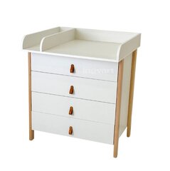 Kummut Ingvart Scandi 2-in-1, 85x80x50 cm, valge hind ja info | Kummutid | hansapost.ee