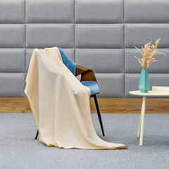 шерстяное одеяло, 130x150 см teesa - кремовый цена и информация | Покрывала, пледы | hansapost.ee