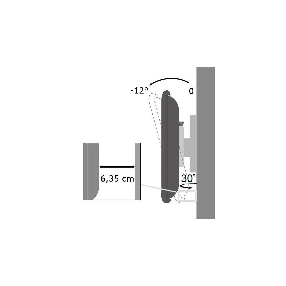 Techly 023875 19-37” hind ja info | Teleri seinakinnitused ja hoidjad | hansapost.ee